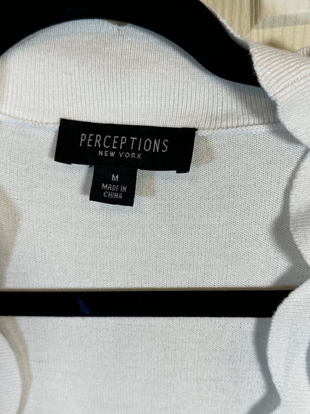Perceptions New York Scallop Edge Cropped Cardigan Shrug Bundle Black + White Si - Picture 4 of 12